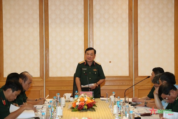 Deputy Minister of National Defence Senior Lieutenant General Hoang Xuan Chien speaks during the inspection. (Photo: qdnd.vn) Deputy Minister of National Defence Senior Lieutenant General Hoang Xuan Chien speaks during the inspection. (Photo: qdnd.vn)