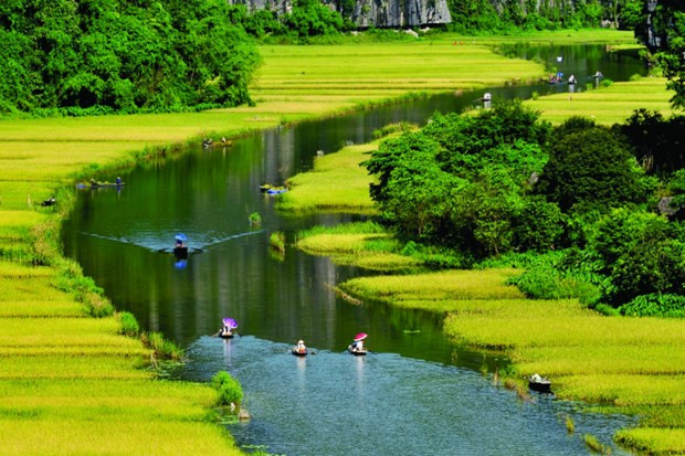 Ninh Binh is home to many famous destinations such as Trang An, Hoa Lu, Tam Coc - Bich Dong. (Photo: VNA)
