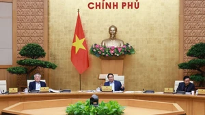 PM Pham Minh Chinh chairs the session (Photo: VNA)