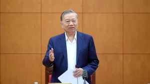 Party General Secretary To Lam speaks at the working session with the Party Central Committee's Commission for Organisation in Ha Noi on March 5. (Photo: VNA)