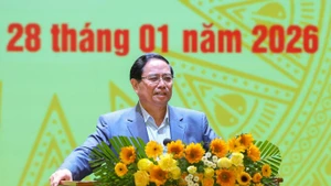 Prime Minister Pham Minh Chinh speaks at the second meeting of the National Committee for APEC 2027 in An Giang on January 28, 2026 (Photo: VGP)