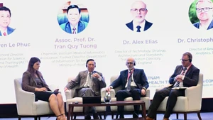 Speakers share information at the event.