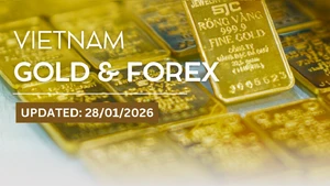 Infographic: Gold prices surge hour by hour in the afternoon of January 28