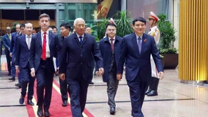 President of the European Council (EC) António Costa arrives in Ha Noi on January 28 evening, beginning his two-day official visit to Viet Nam at the invitation of State President Luong Cuong. (Photo: VNA)