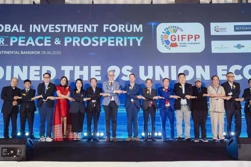 Representatives of 14 countries sign a cooperation agreement establishing 9S UNION at the launch event in Bangkok (Thailand) on June 8, 2025.