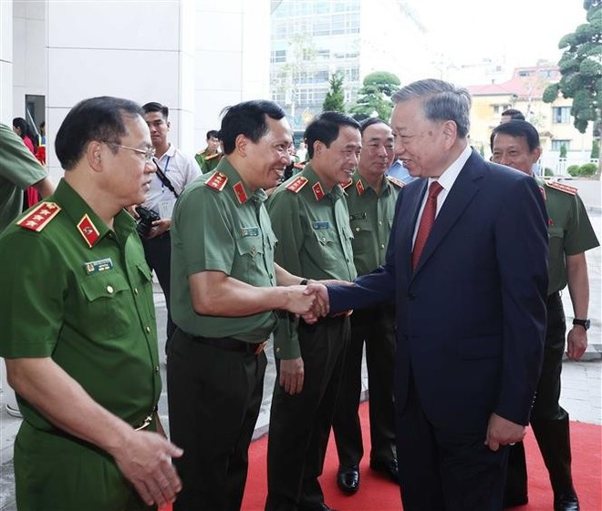 Party General Secretary To Lam attends the ceremony. (Photo: VNA) Party General Secretary To Lam attends the ceremony. (Photo: VNA)