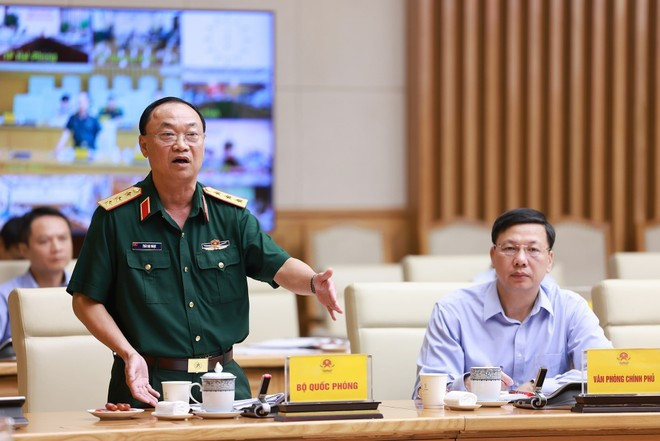 Senior Lieutenant General Thai Dai Ngoc, Deputy Chief of the General Staff of the Viet Nam People's Army, speaks at the meeting. (Photo: VNA) Senior Lieutenant General Thai Dai Ngoc, Deputy Chief of the General Staff of the Viet Nam People's Army, speaks at the meeting. (Photo: VNA)