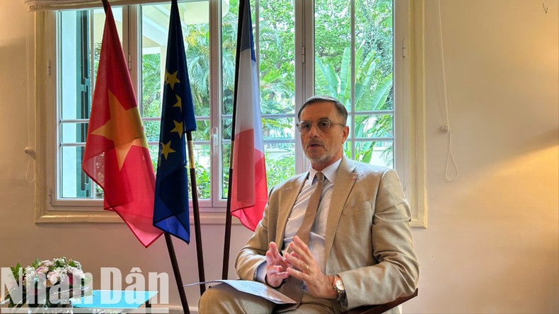 French Ambassador to Viet Nam Olivier Brochet. (Photo: Hai Yen) dai-su-phap-2-6306.jpg