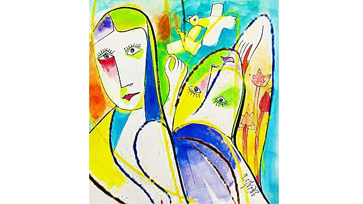 An illustration by painter Thanh Chuong, published in Nhan Dan Newspaper. 91.jpg