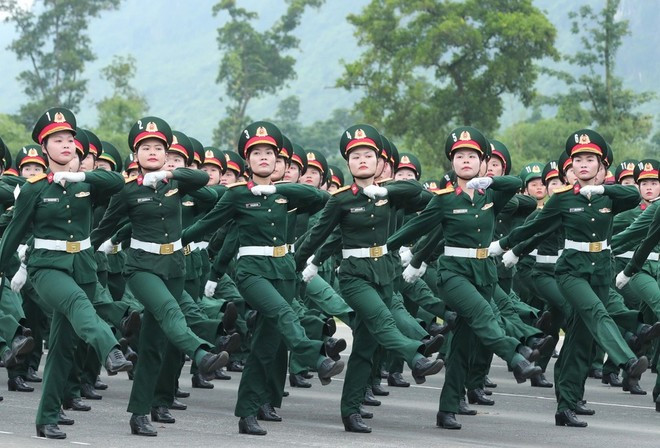 Military medical personnel join the rehearsal. (Photo: VNA) Military medical personnel join the rehearsal. (Photo: VNA)