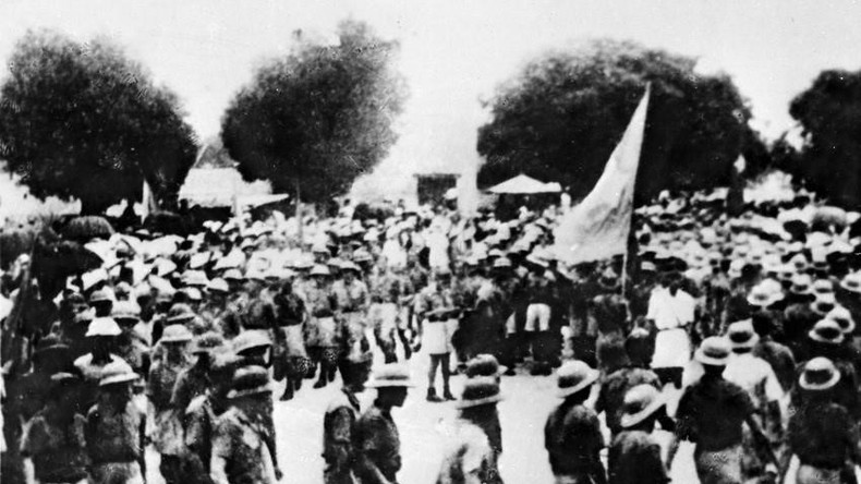 Saigon compatriots respond to the Call for General Uprising of the Party Central Committee and President Ho Chi Minh. (Photo: VNA) imagesaigon.jpg