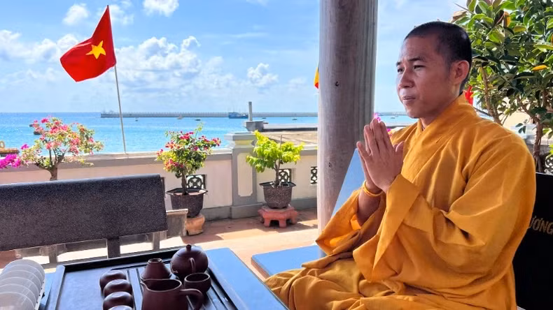 Venerable Thich Nhuan Hieu, abbot of Da Tay A Pagoda.