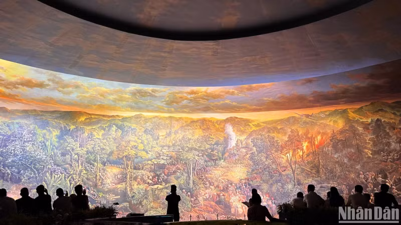The mural painting with unique aesthetic and historical value (Photo: NDO) The mural painting with unique aesthetic and historical value (Photo: NDO)