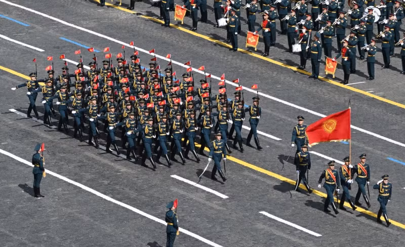 Troops from Kyrgyzstan.