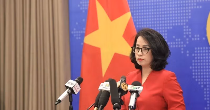 Spokesperson of the Ministry of Foreign Affairs Pham Thu Hang at the regular press briefing on May 29 afternoon. (Photo: VNA)