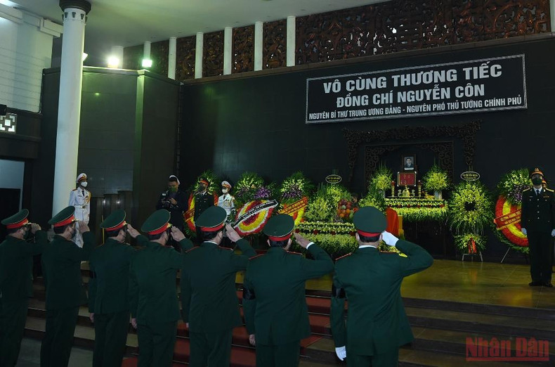 Memorial services held for former Deputy Prime Minister Nguyen Con ảnh 8 Memorial services held for former Deputy Prime Minister Nguyen Con ảnh 8