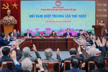 An overview of the first consultation of the Presidium of the Viet Nam Fatherland Front Central Committee (Photo: VNA)