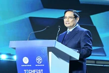 Prime Minister Pham Minh Chinh delivers a speech at TechFest Vietnam 2025. Photo: NDO