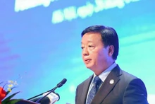Deputy Prime Minister Tran Hong Ha speaks at the event. (Photo: VNA)