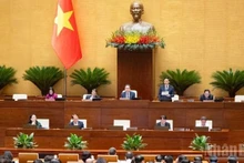 The legislature passes the Resolution on the investment policy for the Quy Nhon – Pleiku Expressway Project (Photo: VNA)