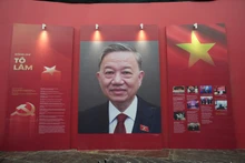 Photo and biography of To Lam, General Secretary of the Central Committee of the Communist Party of Viet Nam, at the thematic exhibition “95 Years of the Communist Party of Viet Nam – A Glorious Journey”.
