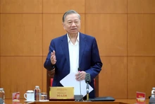 Party General Secretary To Lam speaks at the working session with the Party Central Committee's Commission for Organisation in Ha Noi on March 5. (Photo: VNA)