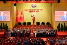The 14th-tenure Party Central Committee makes its debut at the 14th National Congress of the Communist Party of Viet Nam (Photo: VNA)