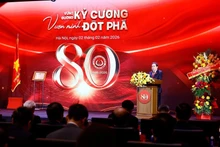 National Assembly (NA) Chairman Tran Thanh Man speaks at the ceremony marking the 80th founding anniversary of the NA Committee on Legal and Judicial Affairs (Photo: VNA)