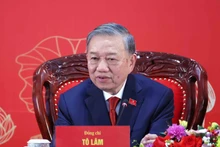 Party General Secretary To Lam at the international press conference to announce the outcomes of the 14th Party Central Committee (Photo: VNA)
