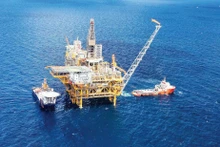 Offshore oil and gas drilling rig of Petrovietnam.