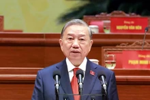General Secretary of the 14th Party Central Committee To Lam addresses the closing session of the 14th National Party Congress on January 23 afternoon. (Photo: VNA)