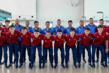 The coaching staff and Vietnam futsal players depart to take part in the AFC Futsal Championship 2026. (Photo: VFF)
