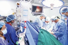 Doctors at Viet Duc Friendship Hospital perform an organ transplant