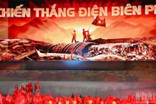 A artistic programme celebrating the 14th National Party Congress.