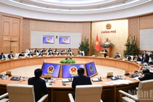 Prime Minister Pham Minh Chinh on February 22 chairs a meeting of the Government’s standing members to review Tet celebrations and implement key task for the post-holiday period. (Photo: Nhan Dan)