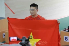 Shooter Ha Minh Thanh of Viet Nam (Photo: VNA)