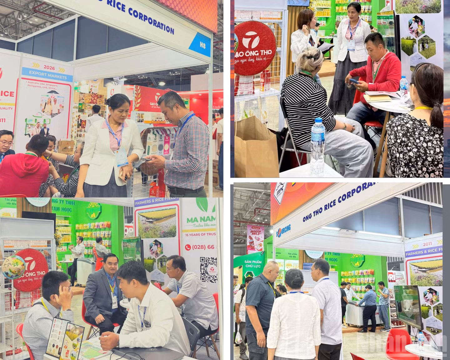 Ong Tho Rice’s stall at Viet Nam Sourcing Expo 2026, held from September 3-5, 2026. (Photo: NDO)