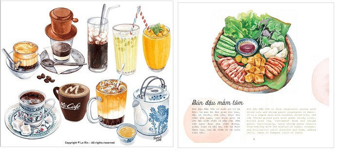 Young food illustrator brings Vietnamese cuisine to life ảnh 3 Young food illustrator brings Vietnamese cuisine to life ảnh 3