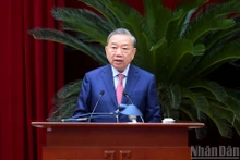 Party General Secretary To Lam speaks at the 15th meeting of the 13th Party Central Committee. (Photo: NDO)