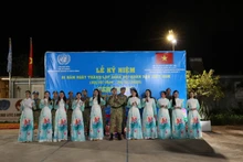 A performance at the ceremony hosted by the Viet Nam’s Level-2 Field Hospital No. 7 to commemorate the 81st founding anniversary of the Viet Nam People’s Army