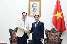 Deputy Prime Minister Bui Thanh Son receives Kounlaphanh Vongnathy, Vice President of Phongsupthavy Group, in Hanoi on December 12, 2025. (Photo: VNA)