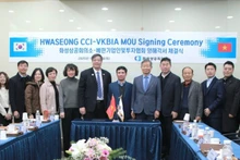 Delegates at the signing ceremony 