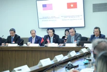 Vietnamese delegation at the dialogue. (Photo: VNA)
