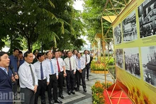 Visitors at the exhibition 