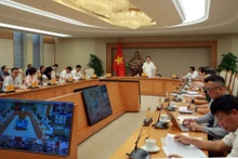 Deputy PM Tran Hong Ha speaks at the meeting on September 23. (Photo: VNA)