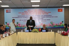 President of the National Assembly of People’s Power and President of the Council of State of Cuba Esteban Lazo Hernández pays a working trip to Ho Chi Minh City on October 3. (Photo: VNA)