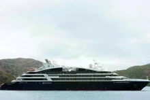Luxury cruise ship Le Jacques Cartier marks first international arrival in Con Dao in 2026. (Photo: Published by VNA)