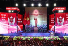 The view of the preparatory session of the 11th National Patriotic Emulation Congress. (Photo: Pham Kien/VNA)