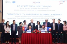 The Viet Nam Electricity (EVN) Group signs a credit agreement with the French Development Agency (AFD) for a loan worth 76 million EUR (89.47 million USD) to implement the Bac Ai pumped-storage hydropower plant in Khanh Hoa province. (Photo: evn.com.vn)