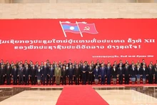 The 12th Central Committee of the Lao People’s Revolutionary Party. (Photo: DUY TOAN)